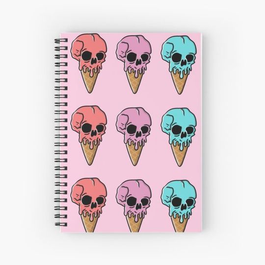 Skull ice cream pack x3