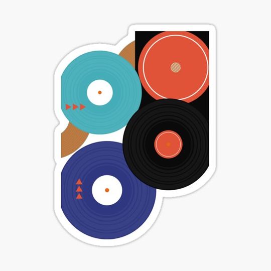 Discover Blue Vinyl Record Player