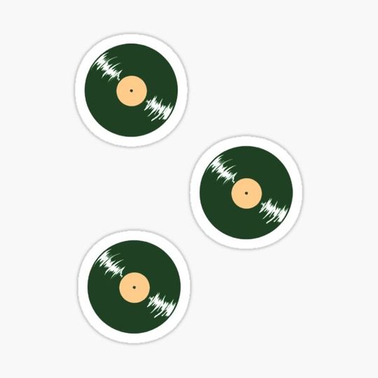 Discover Vinyl record sticker pack