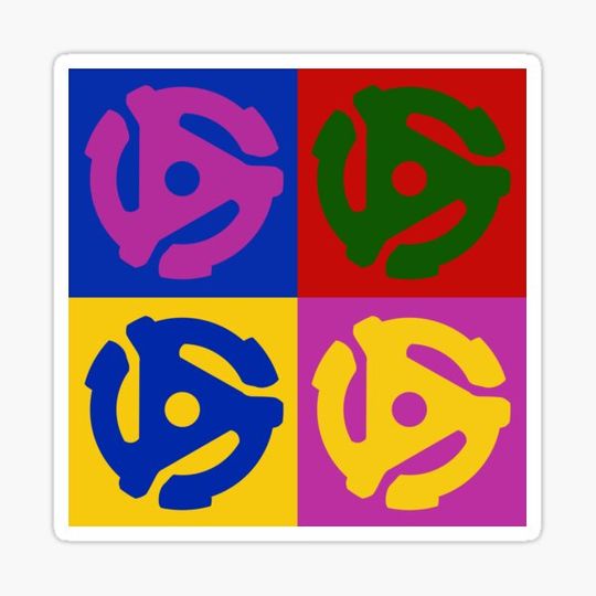 Discover 45 RPM Record Player Adapter Pop Art