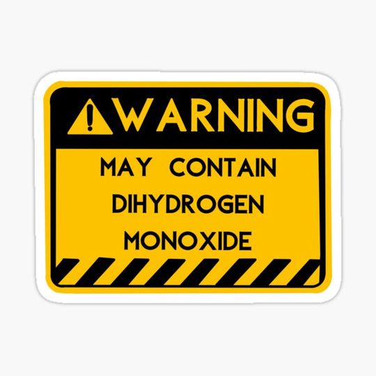 Discover Water Bottle Warning