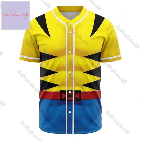 Discover Wolverine Costume Baseball Jersey