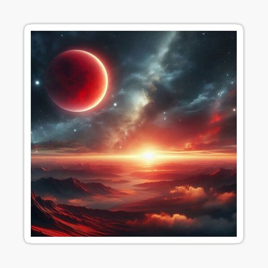 Discover Red Sun Landscape