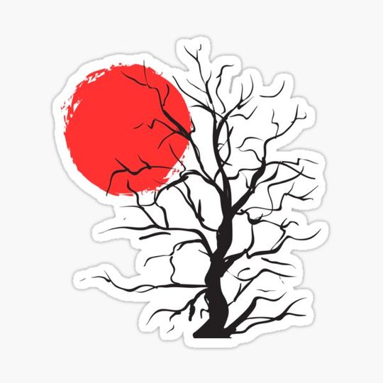 Discover Tree With Blood Moon