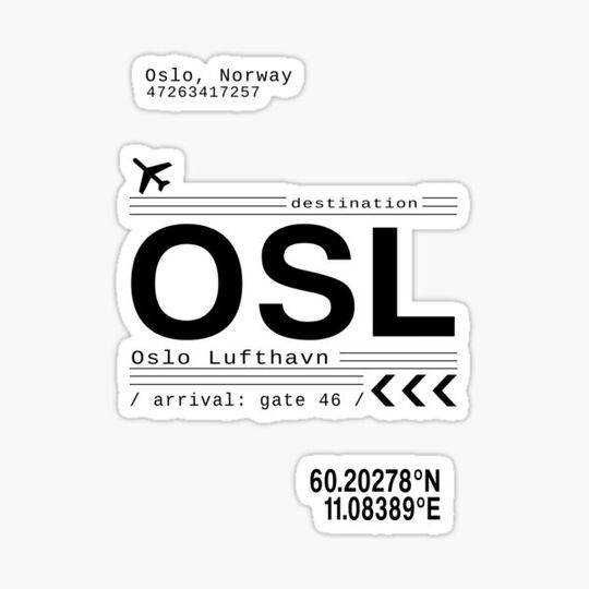 Discover Oslo, Norway airport call letters