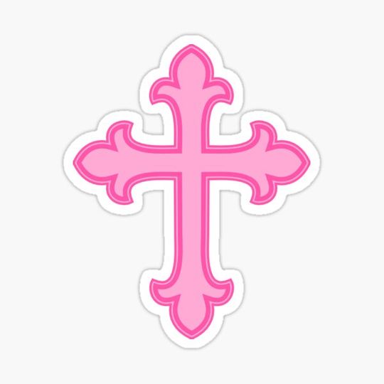 Discover y2k cross pink