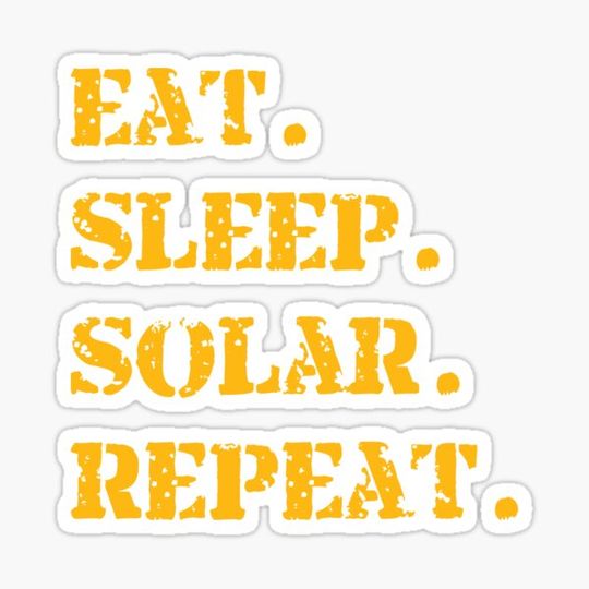 Discover Orange Eat Sleep Solar Repeat Long Sleeve T-Shirt
