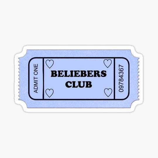 Discover JUSTIN BIEBER BELIEBER CLUB TICKET