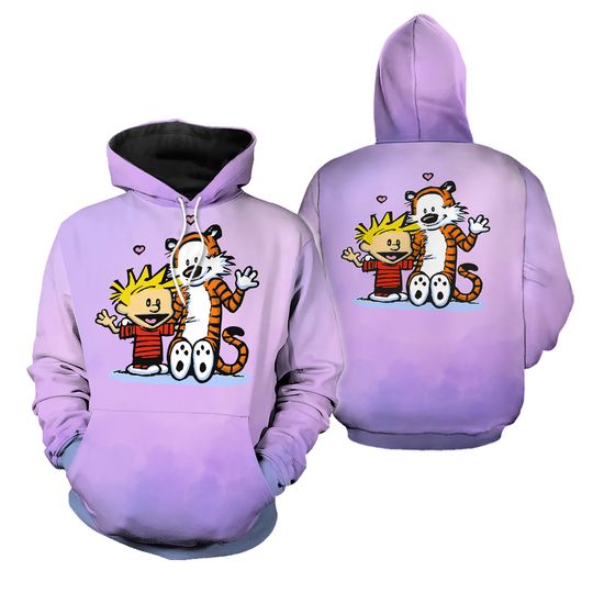 Discover Calvin and Hobbes 3d All over Print Hoodie Cartoon