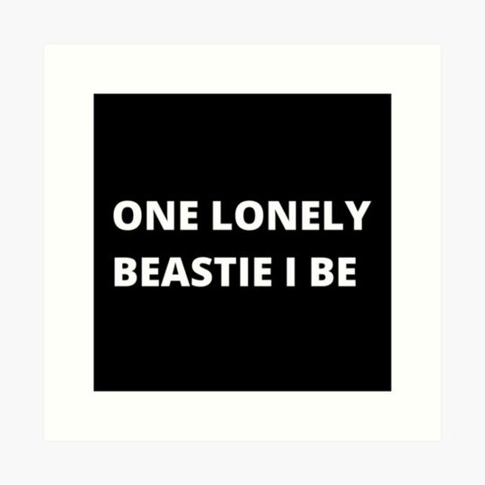 Discover Beastie Boys lyrics - ONE LONELY BEASTIE I BE