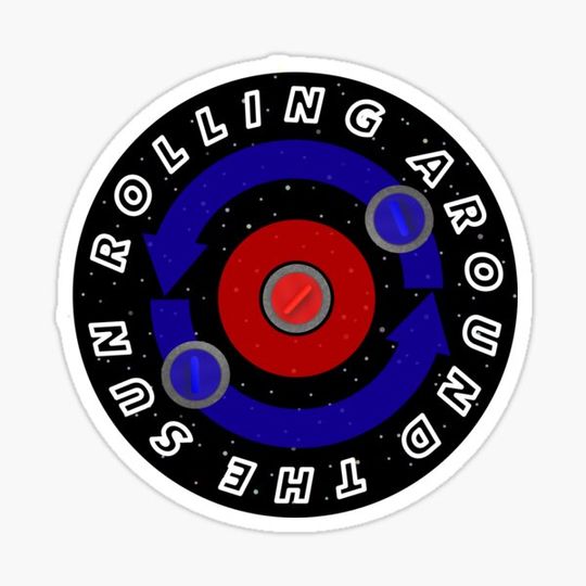 Discover Curling Stone rolling like the Earth's orbit
