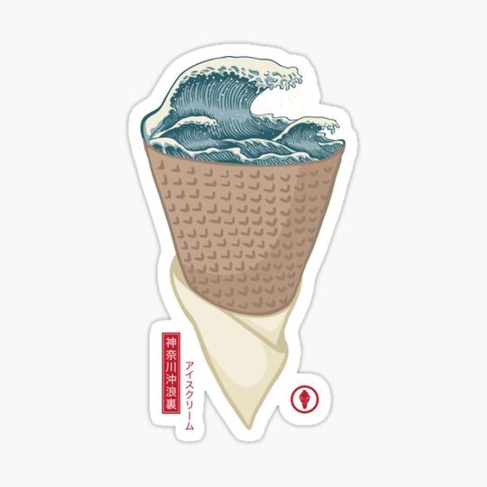 Discover Japanese Wave Ice Cream Great Wave off Kanagawa