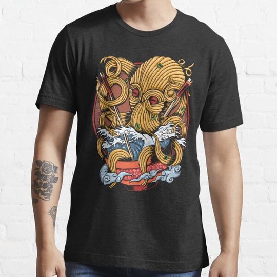 Discover Octopus Kraken Eating Japanese Ramen