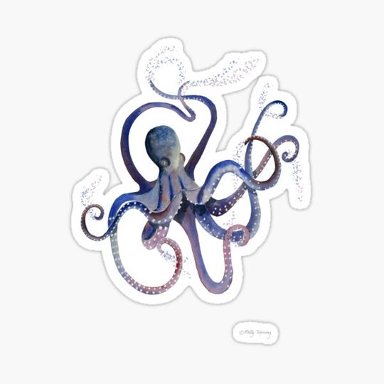 Discover Octopus Watercolor 3
