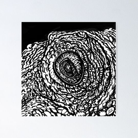 Discover OCTOPUS EYE - ink painting