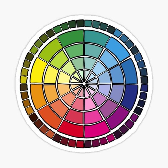 Discover Color Wheel Sticker