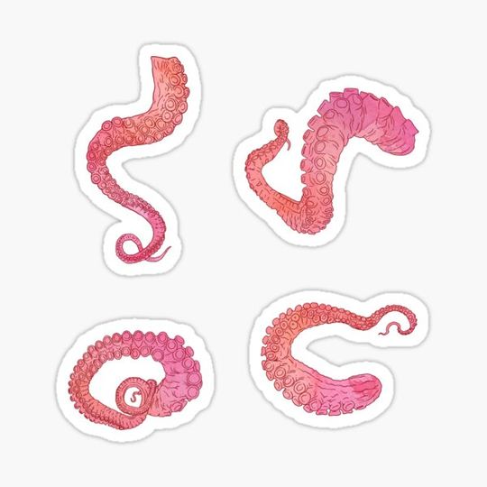 Discover Tentacle Stickers Pack 001