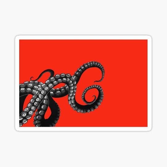 Discover Red tentacle octopus mask