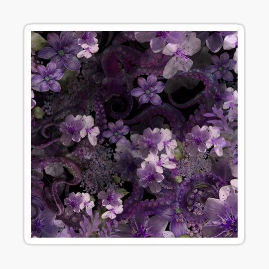 Discover Purple Floral Octopus