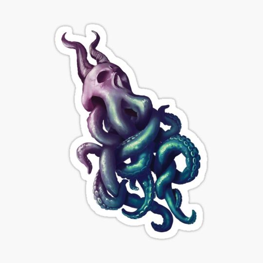 Discover Skull Octopus with Horns