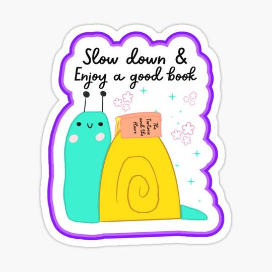 Discover Cute Kawaii Bookish Snail Illustration