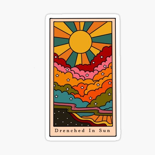 Discover Drenched In Sun Sticker