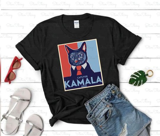 Discover Cats for Kamala 2024 Unisex T-Shirt