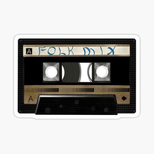 Discover Folk Mixed Cassette Tape - Mix Tape - for recording analogue music
