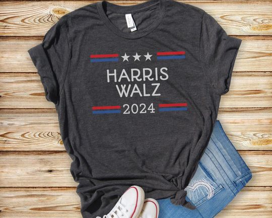 Discover Harris Walz 2024 T-Shirt, Kamala Harris, Tim Walz, Gift for Democrat