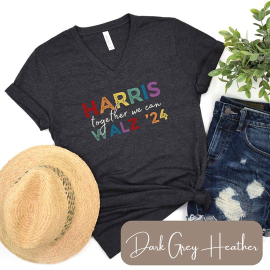 Discover Harris Walz V-Neck, Sweatshirt, T-Shirt, Harris Walz 2024, Kamala Shirt