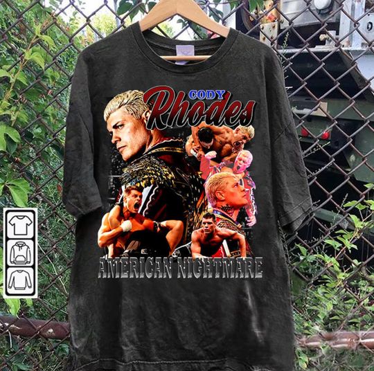 Discover Vintage 90s Graphic Style Cody Rhodes TShirt - Cody Rhodes Shirt