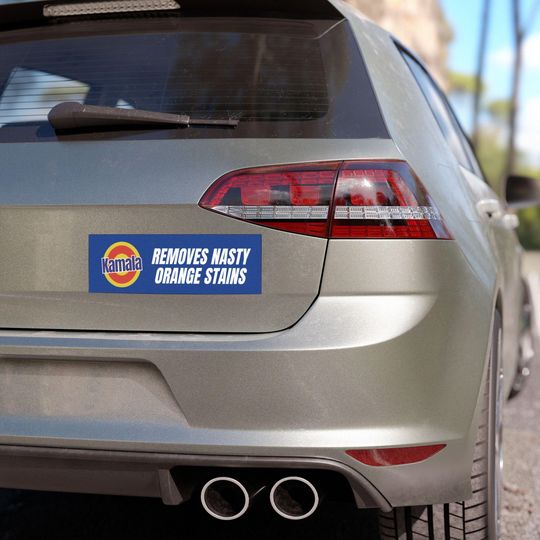 Discover Car Magnet Kamala, removes orange stains, keep our country clean vote Harris