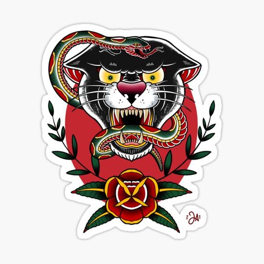 Discover Old school panther and snake
