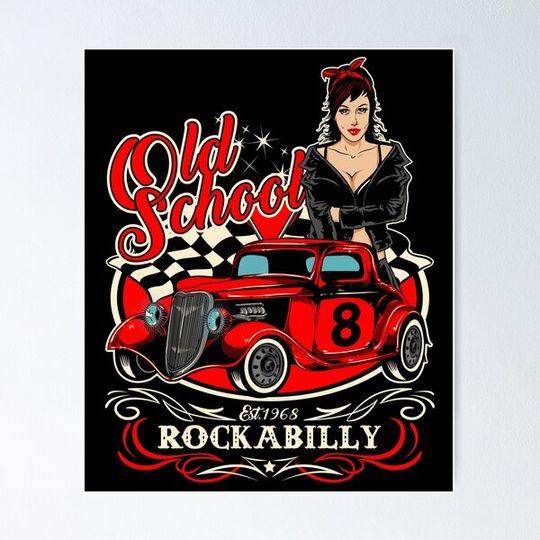 Discover Rockabilly Pin Up Girl Sock Hop Rocker Vintage Classic Rock and Roll Music