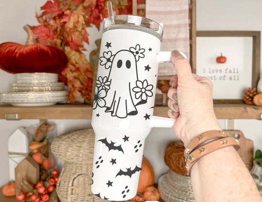 Discover Spooky Halloween 40oz Tumbler with Handle