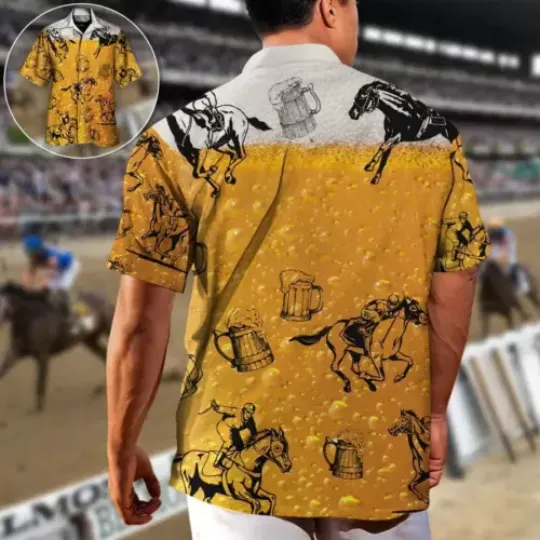 Discover Horse Hawaiian Shirts For Summer - Horse Racing Just For You Hawaiian Shirt