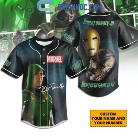 Discover Doctor Dooom Robert Downey Jr. New Mask Personalized Baseball Shirt
