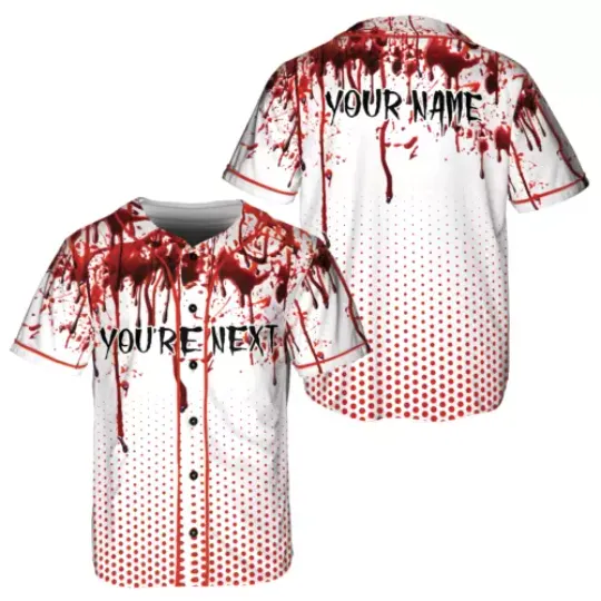 Discover Personalized You Are Next Baseball Jersey XS-5XL, halloween jersey
