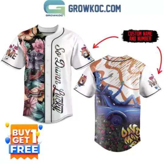 Discover Dave Matthews Band So Damn Lucky Personalized Baseball Shirt