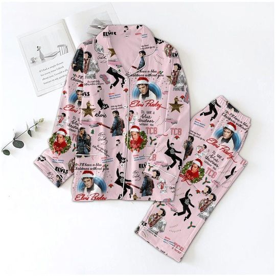 Discover Rock And Roll Pajamas Set, Elvis Presley Pajamas Set