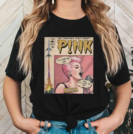 Discover Pink Summer Carnival 2024 Tour T-Shirt - Trustfall Album