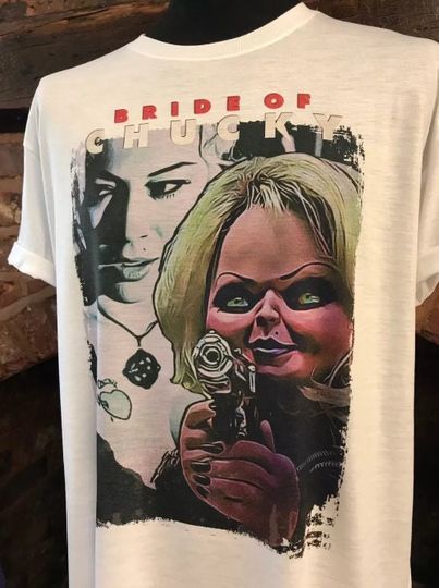 Discover Bride of Chucky Halloween T-Shirt - Horror Movie Shirt