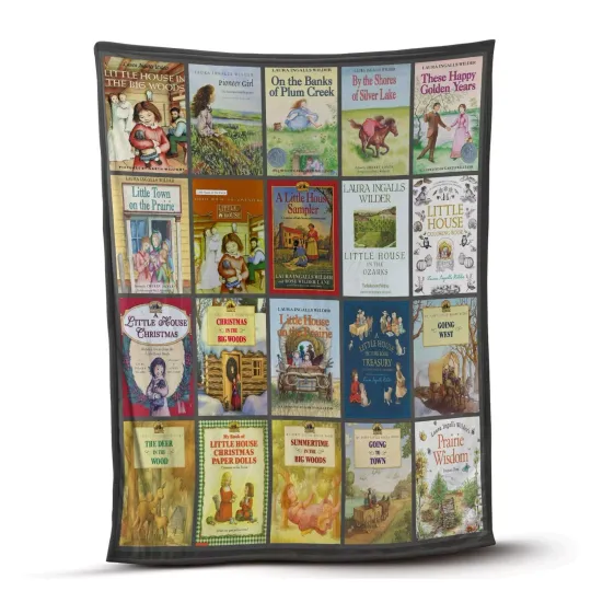 Discover Laura Ingalls Wilder Books Blanket Laura Ingalls Wilder Fleece Blanket