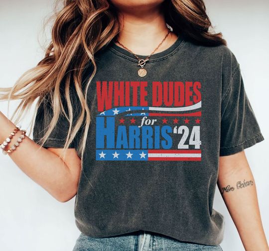 Discover White Dudes for Harris 2024 Shirt