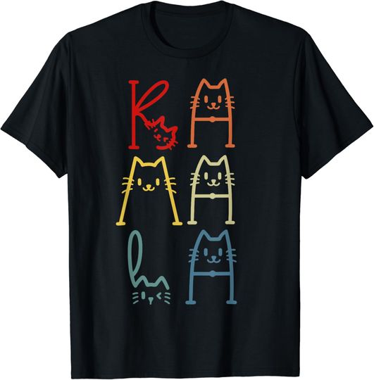 Discover cute Kamala Harris cat vitage Lettering positive funny T-Shirt