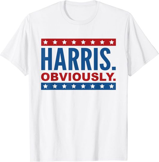 Discover Kamala Harris For President Obviously 2024 Elections T-Shirt