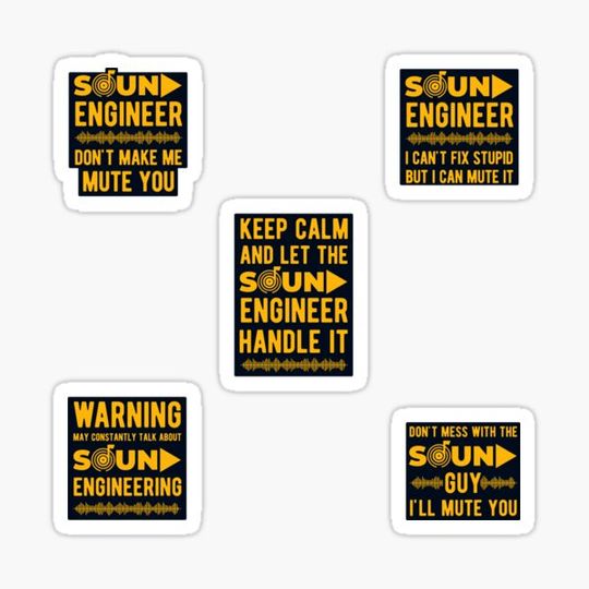Discover Pack Funny Sound Engineer