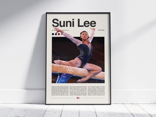 Discover Suni Lee Poster, Gymnastics Poster, Olympics Wall Art