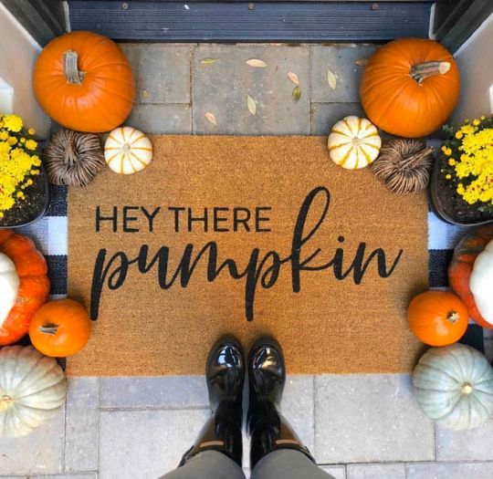 Discover Hey There Pumpkin Doormat - Hello Pumpkin, Hi Pumpkin Door Mat, Funny Doormat