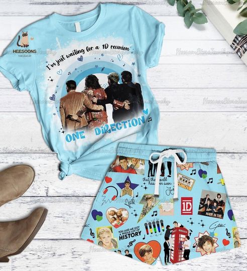 Discover One Direction Pajamas Set, 1D One Direction Shirt, 1D Band Holiday Pajamas, Rock Music Band Pants